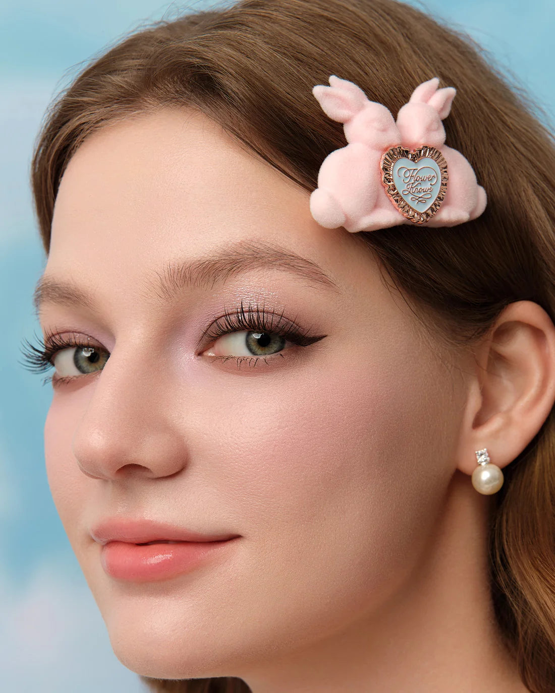 Bunny Garden Hair Clip