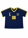 Classic 08 Star Football Jersey – Navy & Yellow