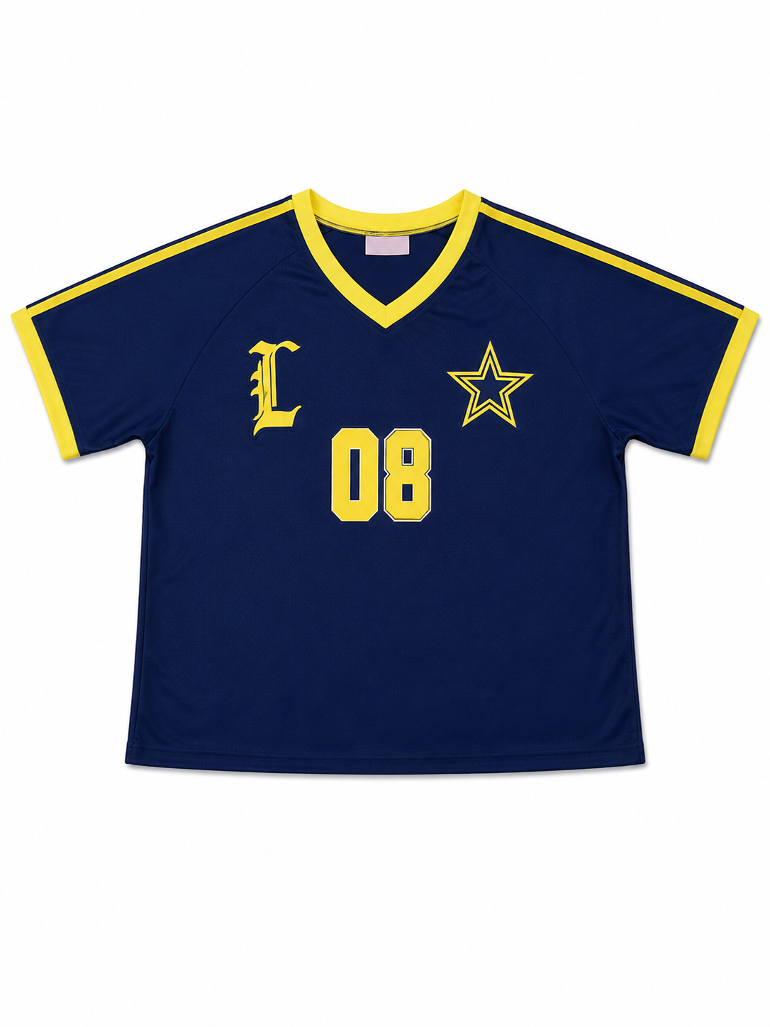 Classic 08 Star Football Jersey – Navy & Yellow