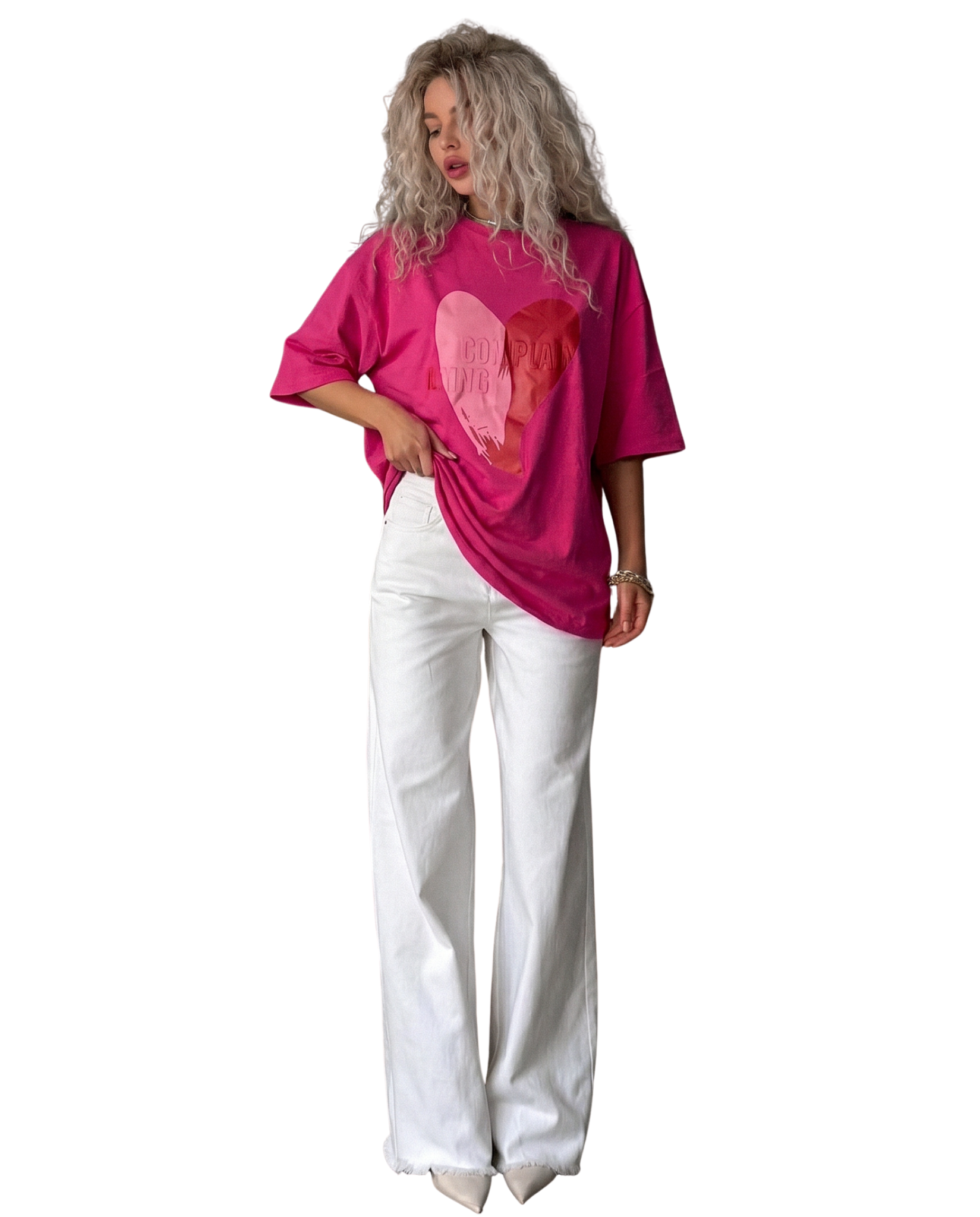 HEART OVERSIZED Y2K TSHIRT