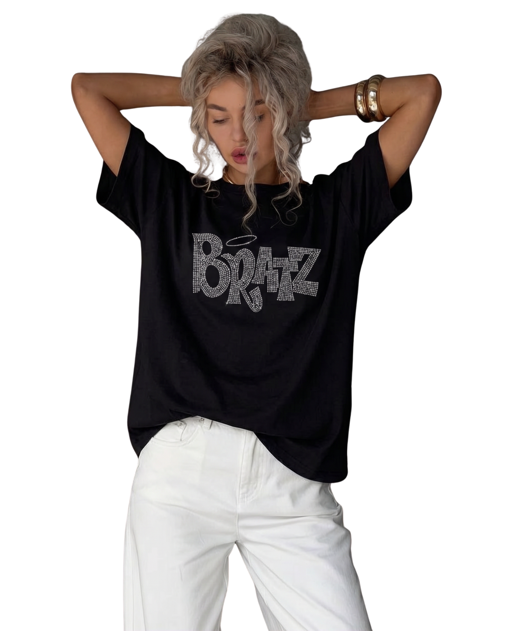 Bratz Y2K-style rhinestone graphic tee