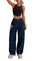 Retro Dark Wash Slouchy Skate Jeans