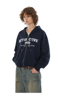 "Attractive 1997" Varsity Graphic Zip-Up Hoodie