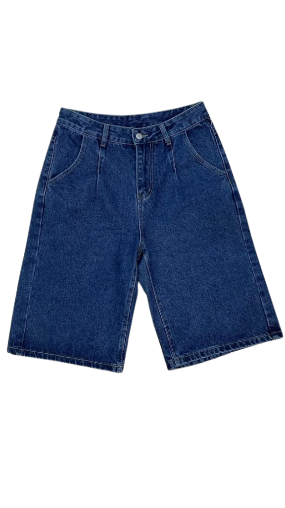 Oversized High-Rise Denim Jorts