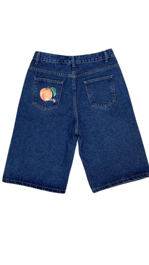 Oversized High-Rise Denim Jorts